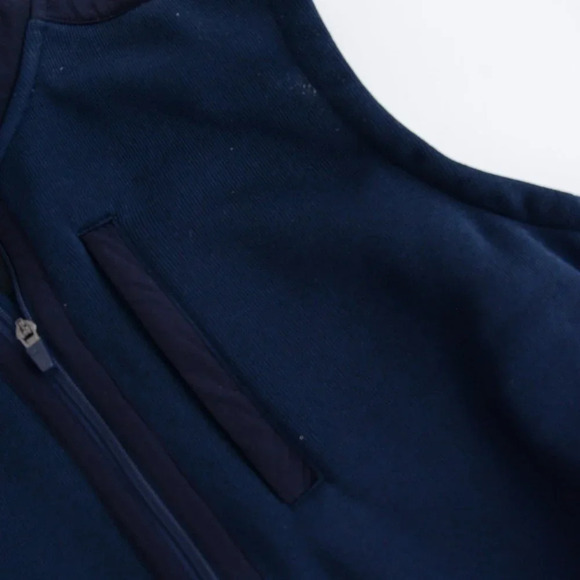 Vineyard Vines Navy Zip Up 100% Cotton Vest  Size XXL - Picture 9 of 11